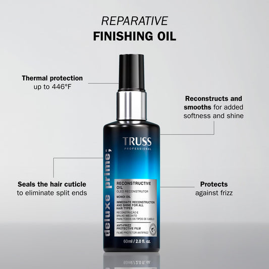 TRUSS Deluxe Prime Reconstructive Hair Oil for Damaged Hair 2 Fl OZ