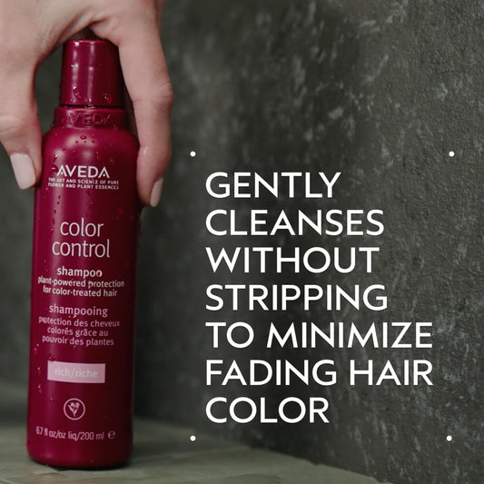 Aveda Color Control Rich Shampoo | Fights Fade, Adds Shine | For Medium to Thick Color-Treated Hair Types | Silicone Free | 98% Naturally Derived*, 33.8 Fl Oz