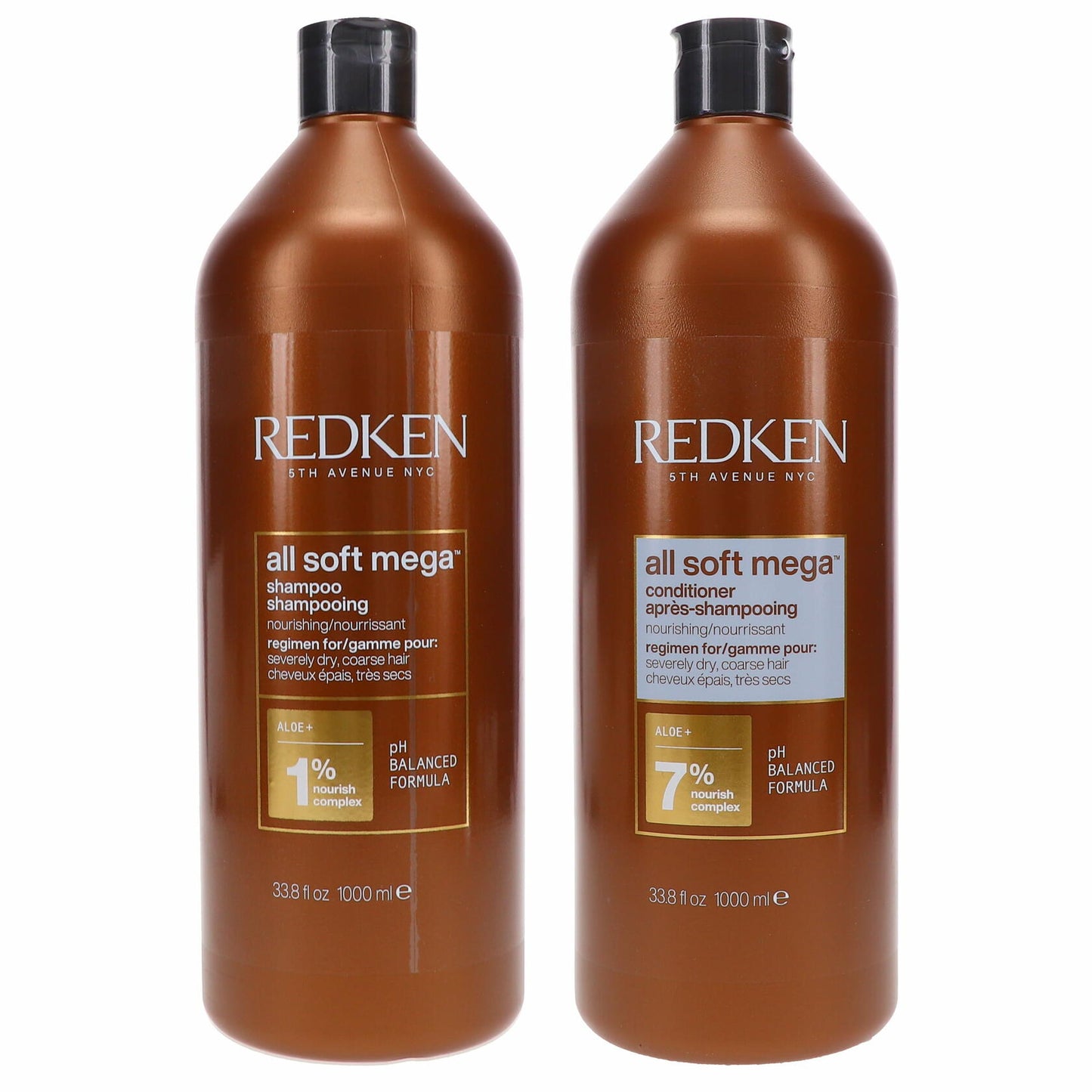Redken All Soft Mega Shampoo & Conditioner, 33.8 oz COMBO PACK