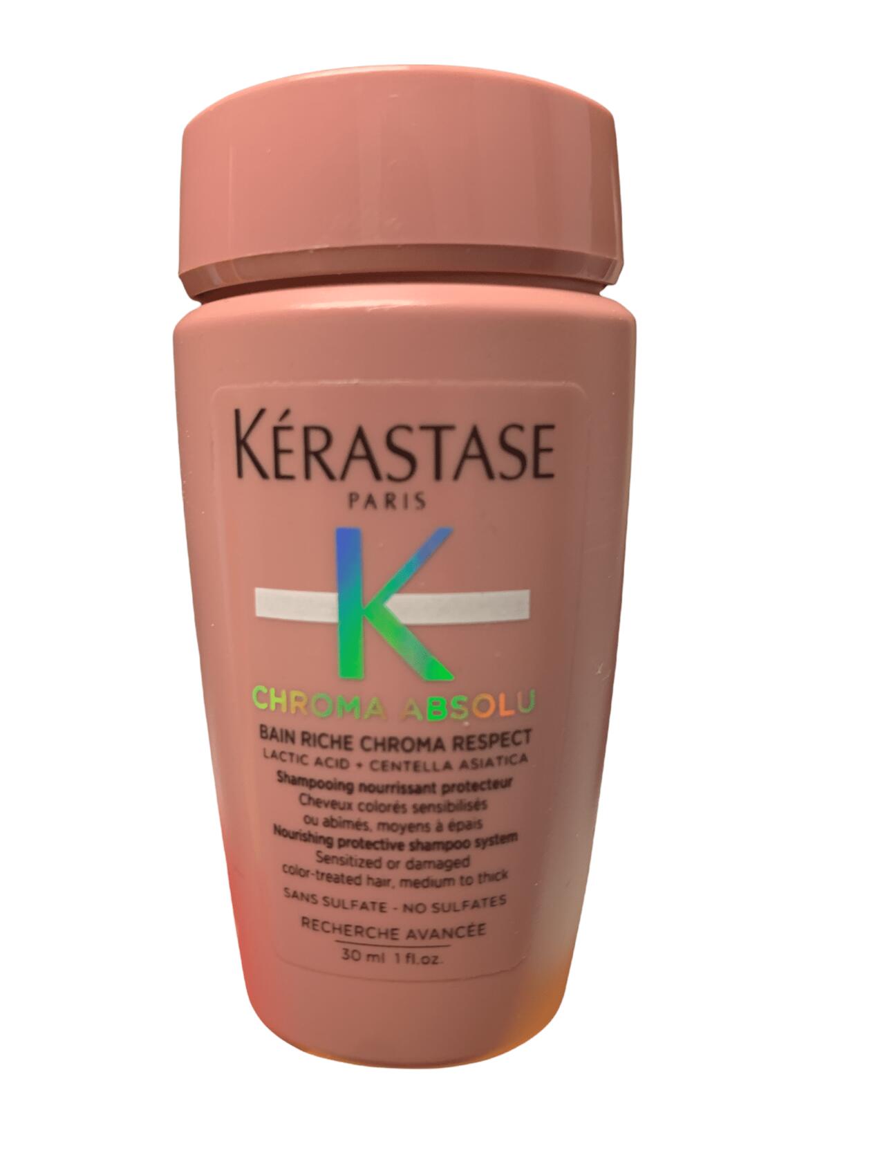 Kerastase Bain Riche Chroma Respect Shampoo Trial Size 1 OZ