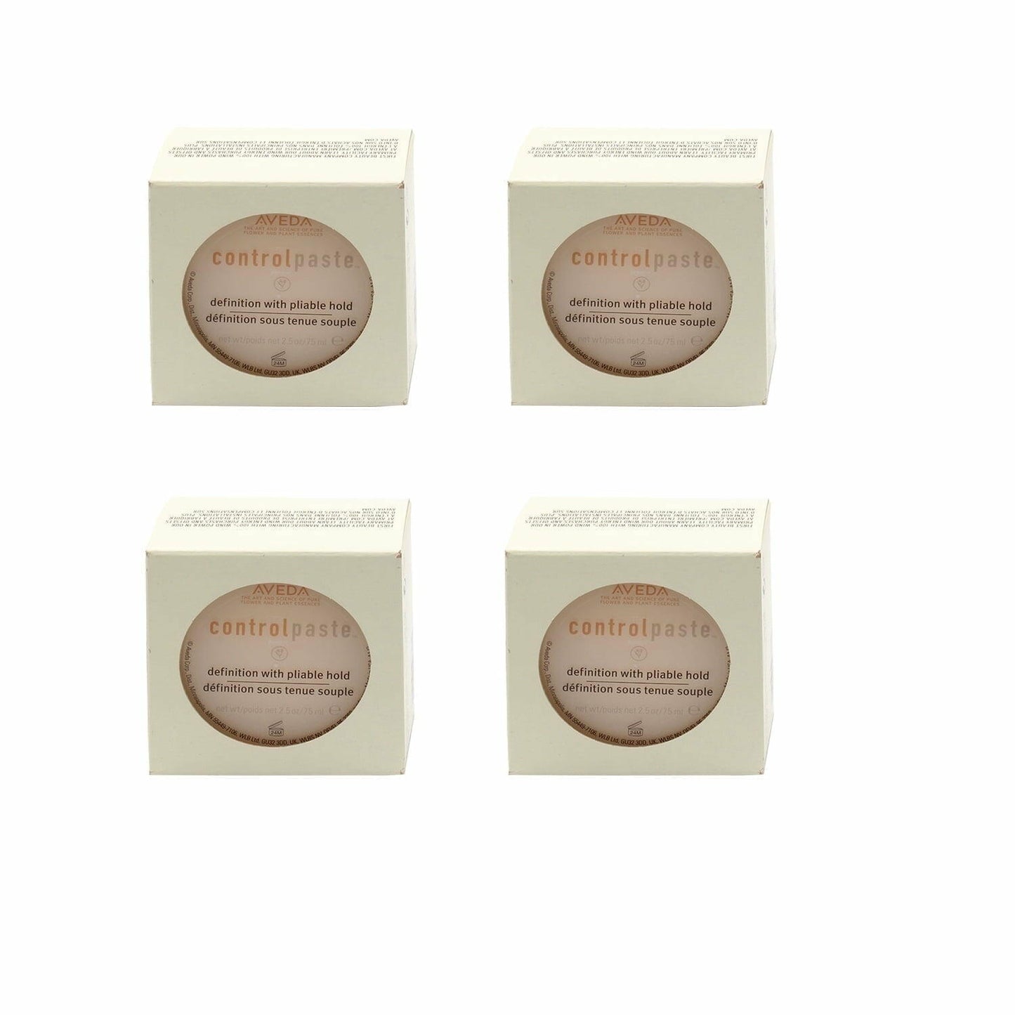 Aveda Control Paste, Definition with Pliable Hold 2.5 oz Pack of 4