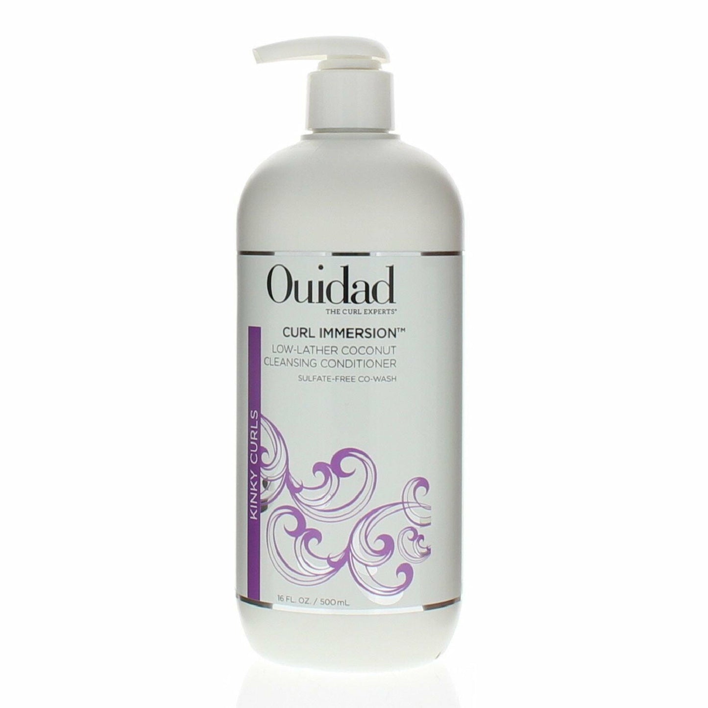 OUIDAD Kinky Curls Curl Immersion Low-Lather Coconut Cleansing Conditioner 16oz/500ml
