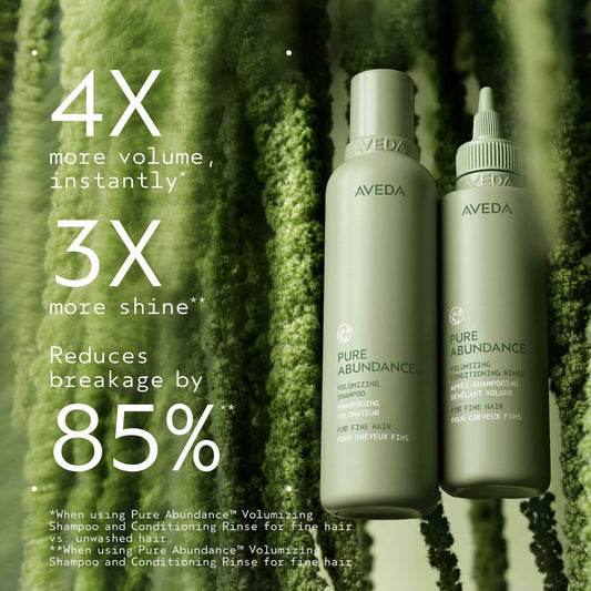 Aveda Pure Abundance Shampoo + Conditioning Rinse Full Size Set | Lightweight Volumizing Shampoo + Conditioner For Fine Hair | Vegan | 5 Fl Oz