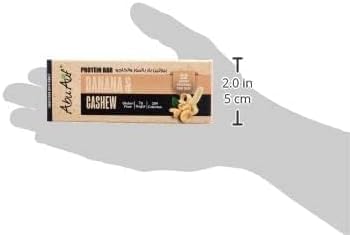 Abu Auf Protein Bar, Banana with Cashew, High Protein 22g, Nutrient-Rich, Fiber-Rich, Heart-Healthy Snack, 70 gm