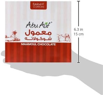 Abu Auf Maamoul Stuffed with Medjoul Dates Covered with Chocolate - 12 Pieces