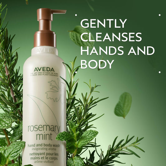 Aveda Rosemary Mint Hand & Body Wash, Liquid Hand Soap and Body Wash, 33.8 Fl Oz