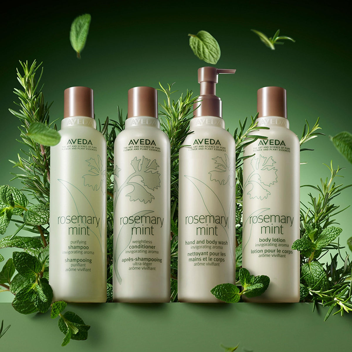 Aveda Rosemary Mint Hand & Body Wash, Liquid Hand Soap and Body Wash, 33.8 Fl Oz
