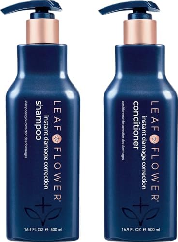 Leaf & Flower Damage Correction Shampoo and Conditioner Set, 16.9 OZ each