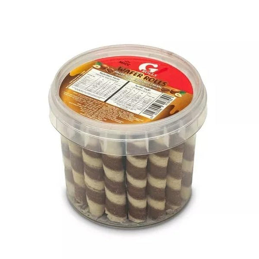 Abu Auf Hazelnut Wafer Rolls, 35 Pieces, Perfect for Gatherings and Parties