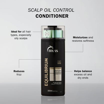 TRUSS Equilibrium Conditioner for Oily Scalp, 10.14 OZ