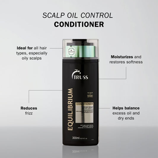 TRUSS Equilibrium Conditioner for Oily Scalp, 10.14 OZ