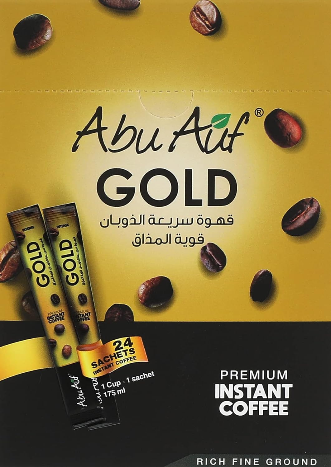 Abu Auf Instant Gold Coffee, 24 Packets