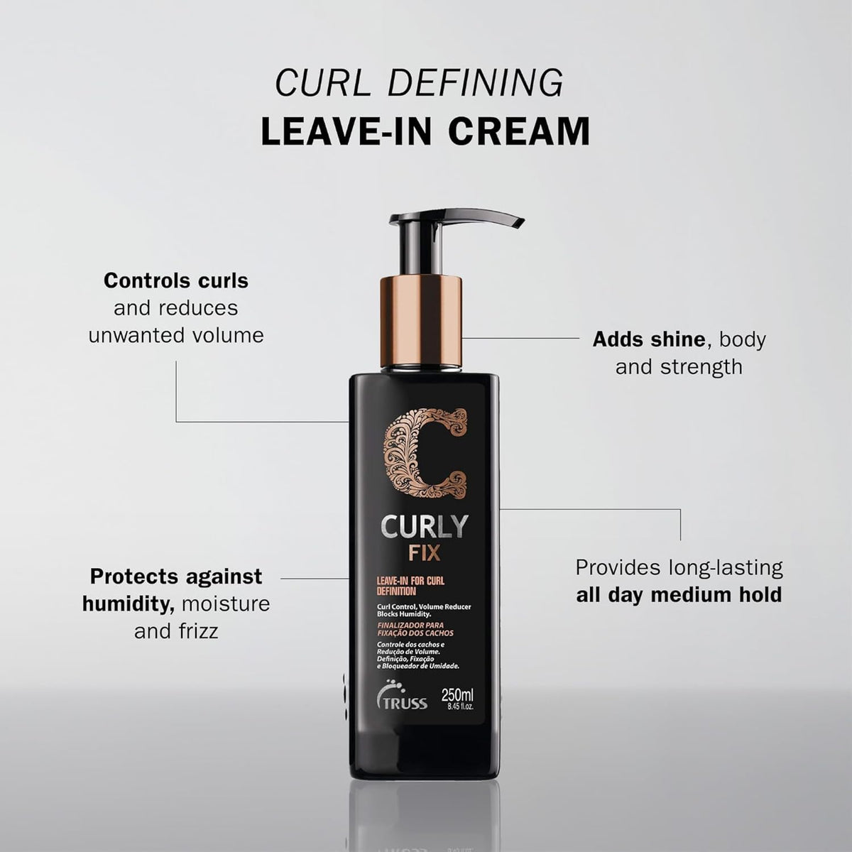 TRUSS Curly Fix Leave-In Curl Defining Cream, Medium Hold