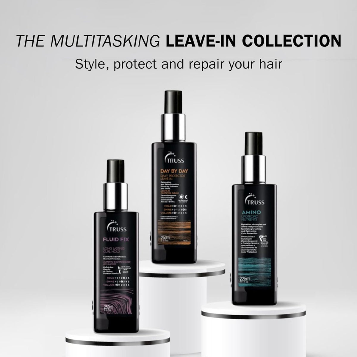 TRUSS Day by Day Leave-In Conditioner Spray, Heat Protectant, 8.45 oz
