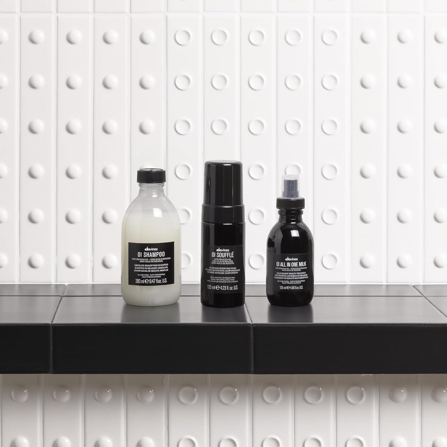 Davines OI Soufflé, Silkening Bodifying Foam for Fine to Medium Hair, 4.23 Fl Oz