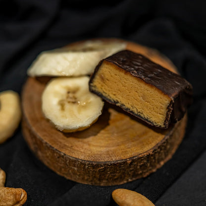Abu Auf Protein Bar, Banana with Cashew, High Protein 22g, Nutrient-Rich, Fiber-Rich, Heart-Healthy Snack, 70 gm
