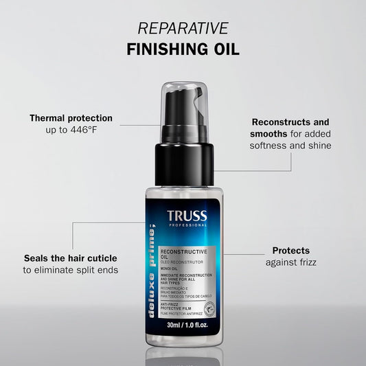 TRUSS Deluxe Prime Reconstructive Hair Oil for Damaged Hair 1 Fl oz