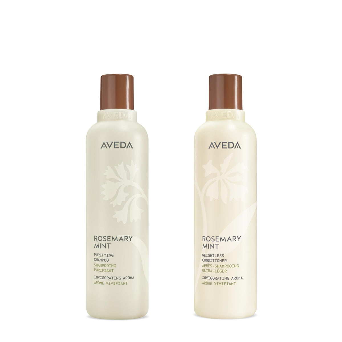 Aveda Rosemary Mint Purifying Shampoo 8.5oz & Weightless Conditioner 8.5oz Set