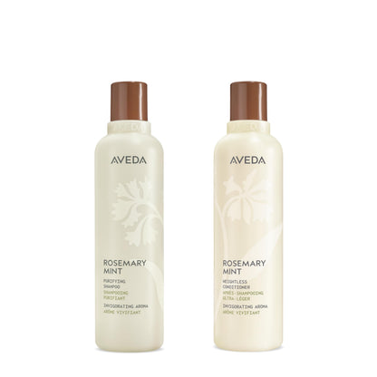 Aveda Rosemary Mint Purifying Shampoo 8.5oz & Weightless Conditioner 8.5oz Set