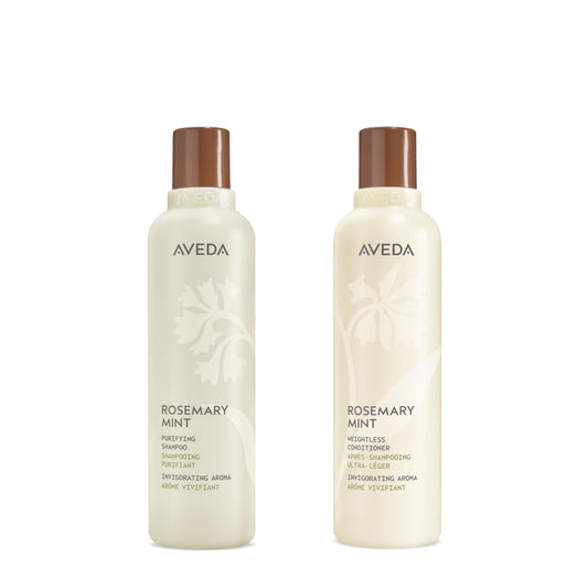Aveda Rosemary Mint Purifying Shampoo 8.5oz & Weightless Conditioner 8.5oz Set