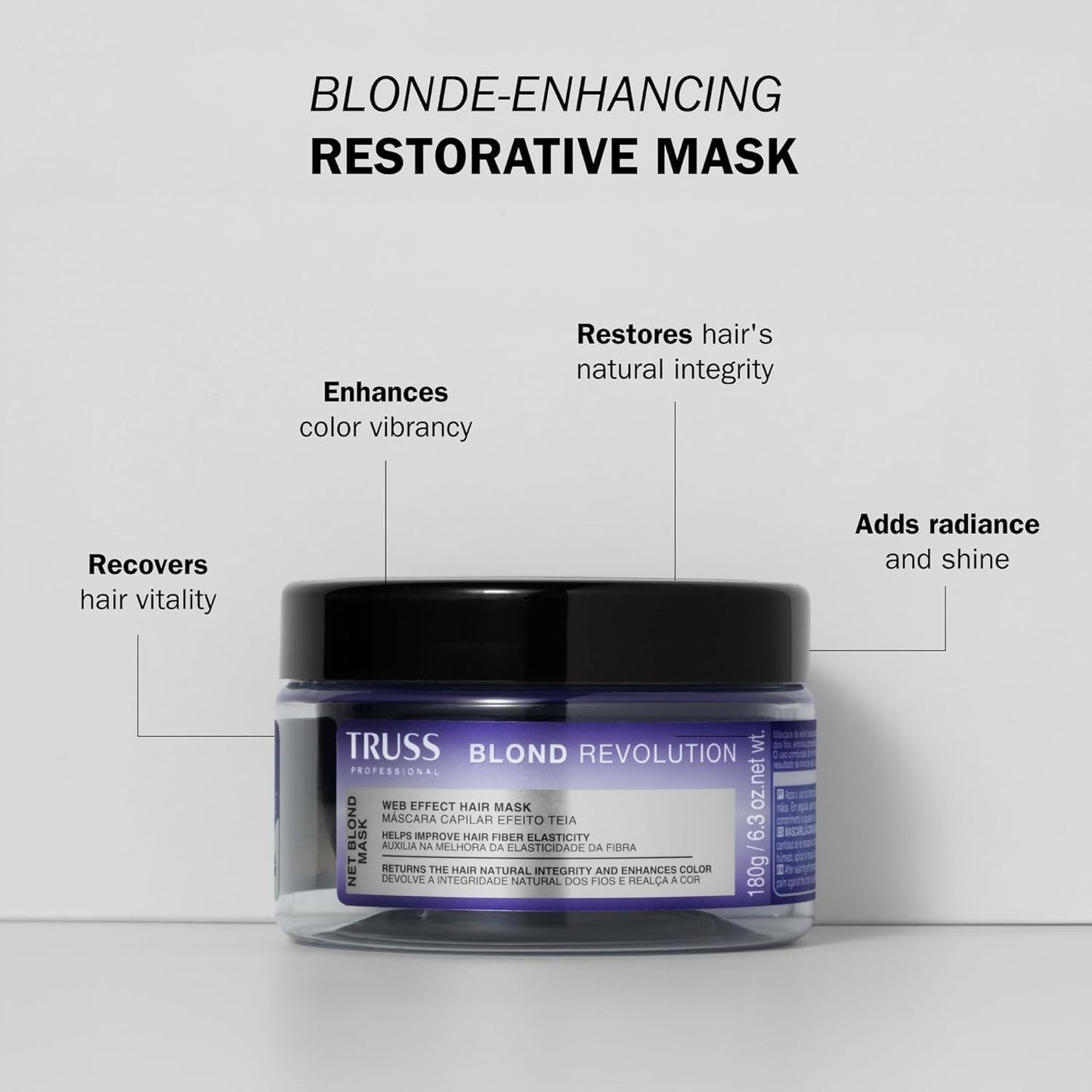 TRUSS Blond Revolution Net Blond Hair Mask 6.3 OZ