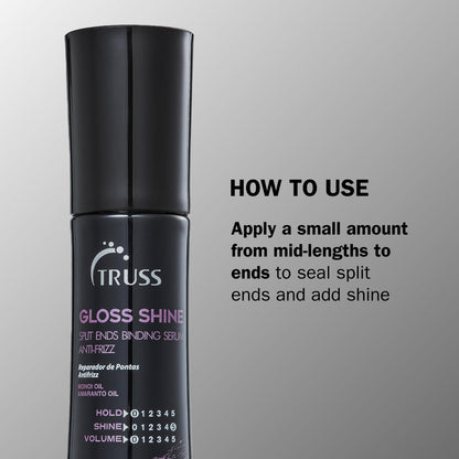 Truss Gloss Hair Smooth and Shine Split Ends Repair Serum 90 Ml