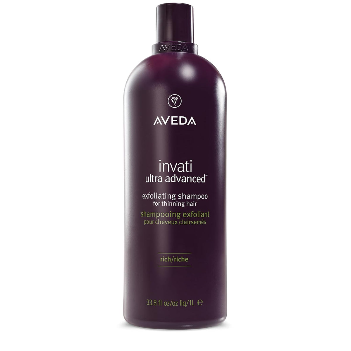 Aveda Invati Ultra Advanced Thickening Rich Conditioner with Free Pump 33.8 fl oz (1Ltr)