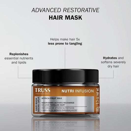 TRUSS Nutri Infusion Hair Mask, Deep Conditioning Treatment 6.3 OZ
