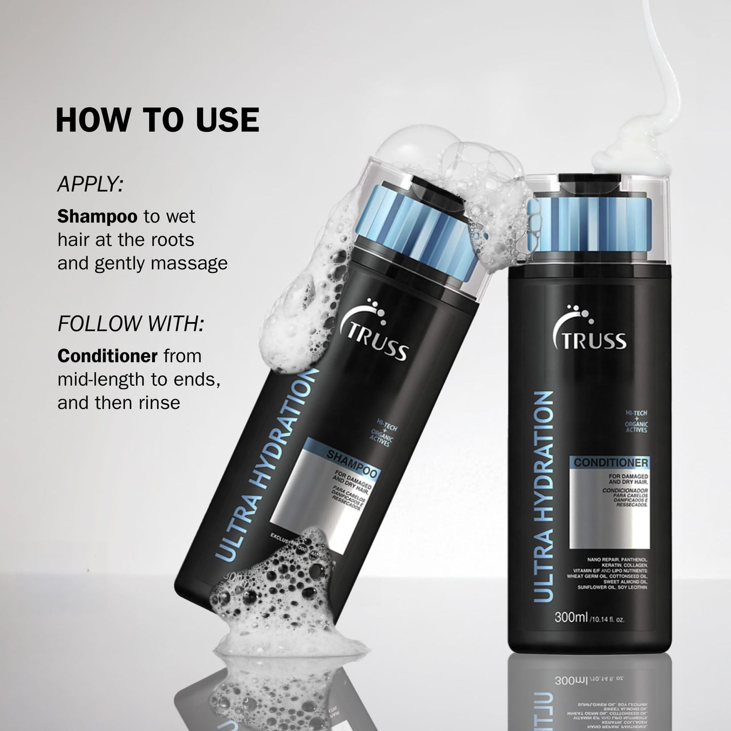 TRUSS Ultra Hydration Hair Conditioner for Dry, Damaged Hair 10.14 OZ