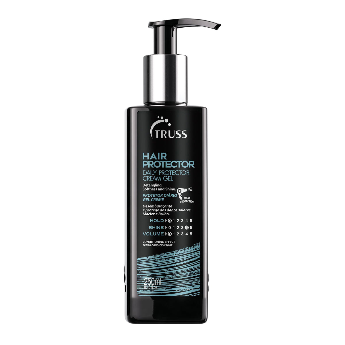 TRUSS Hair Protector Leave-In Gel Cream, Styling Protection, 8.45 oz