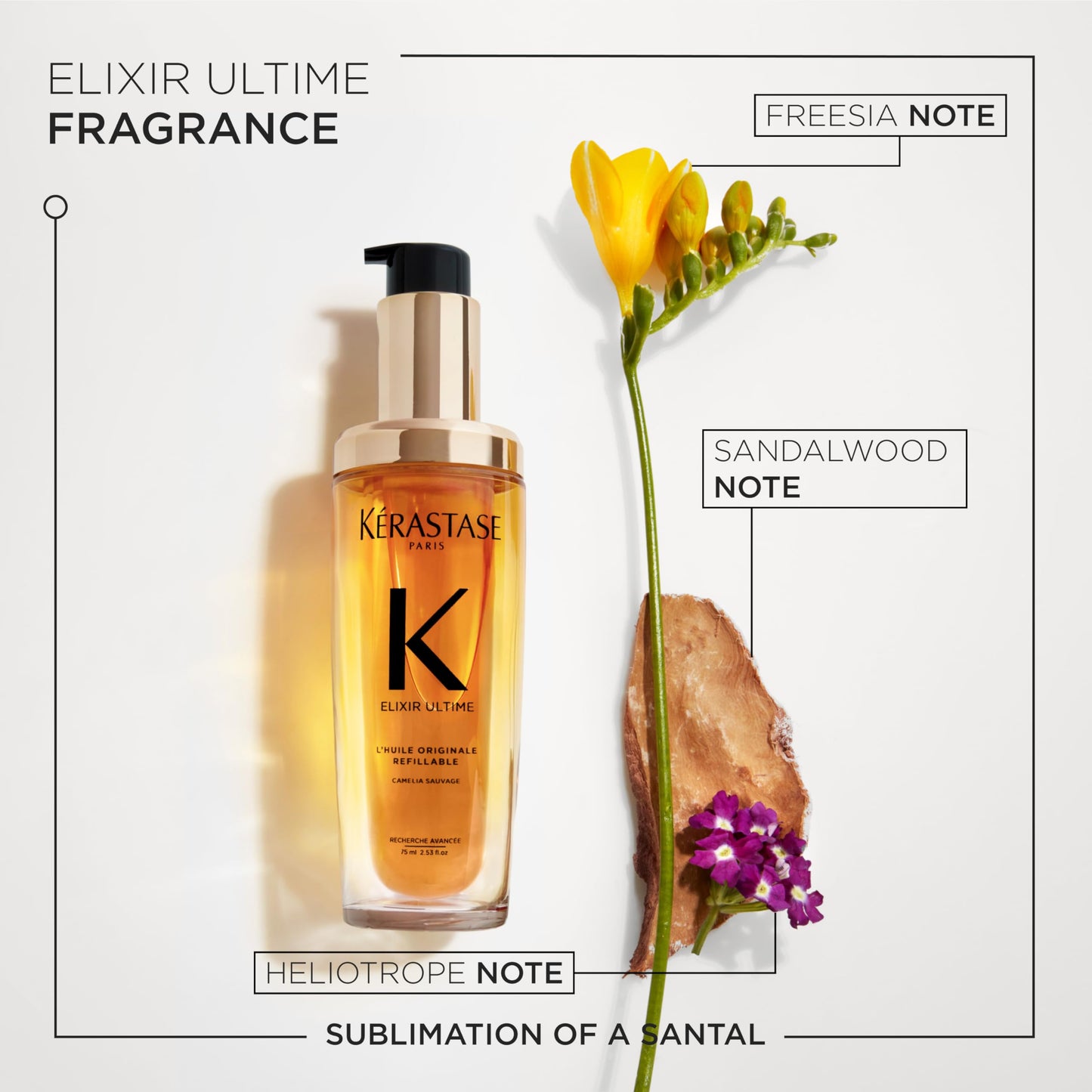Kerastase Elixir Ultime Refillable Hair Oil, 2.53 Fl Oz, Refill