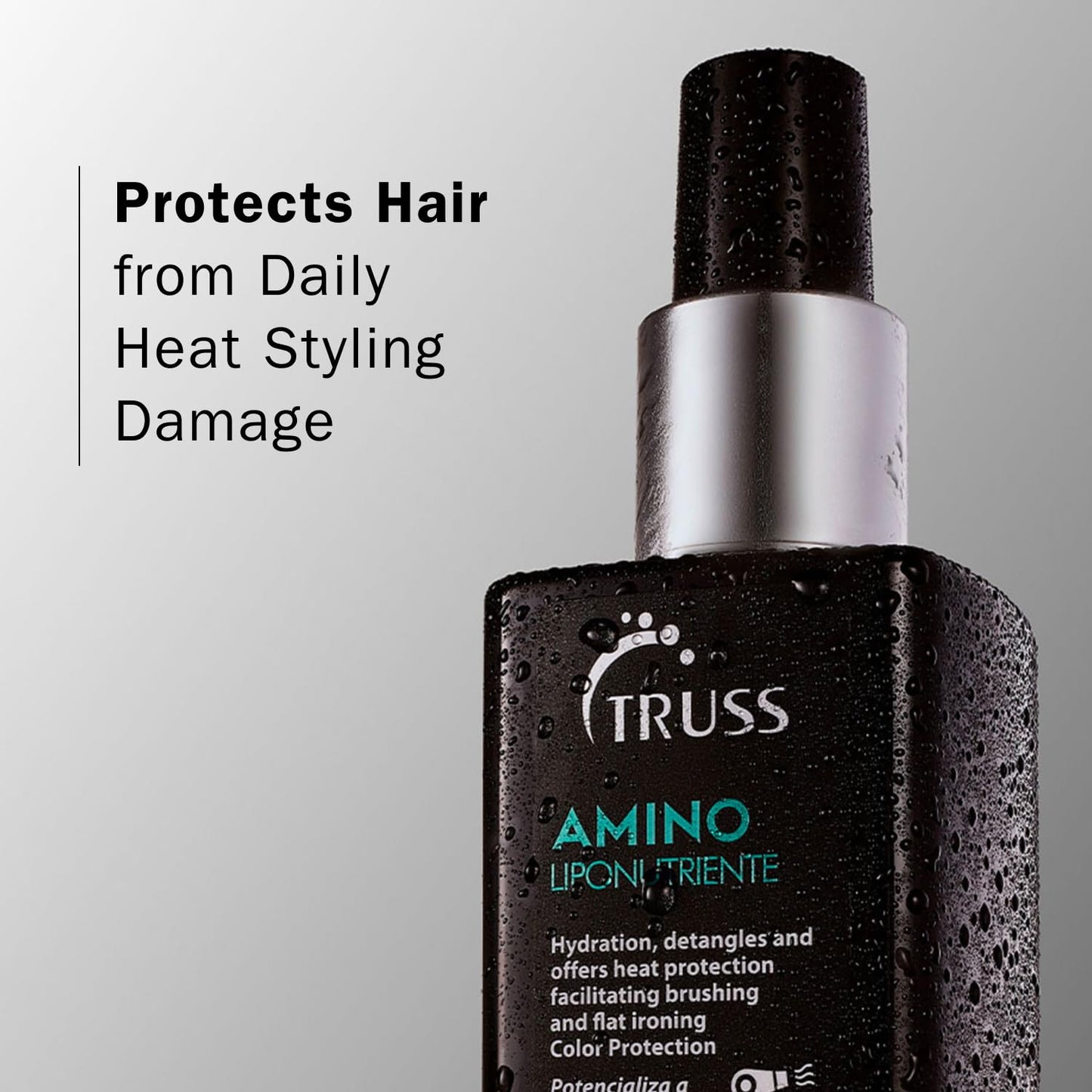 TRUSS Amino Heat Protection Spray Anti Frizz Leave In Hair Spray 7.61 OZ