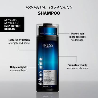 TRUSS Deluxe Prime Shampoo for Dry, Damaged Hair 10.14 Fl OZ