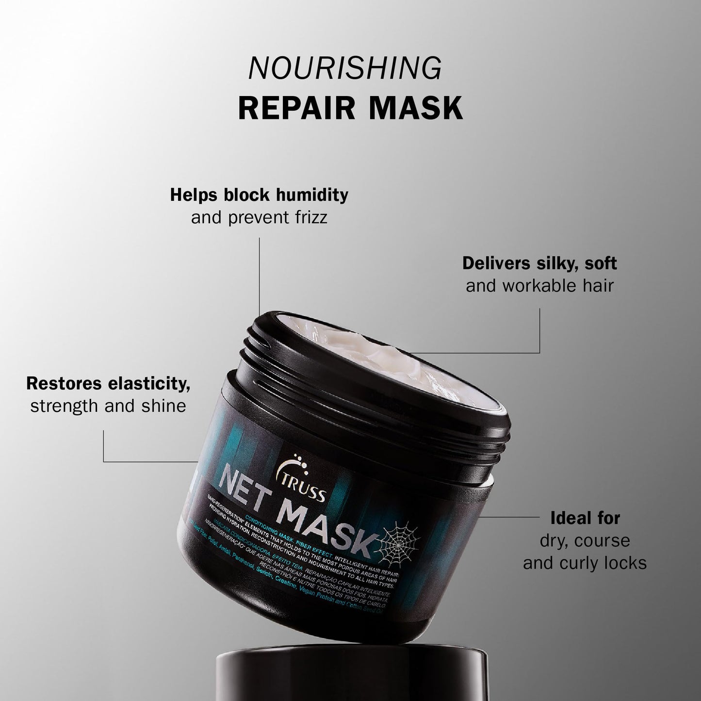 TRUSS Net Deep Conditioning Hair Mask for Damaged Hair 19.4 OZ