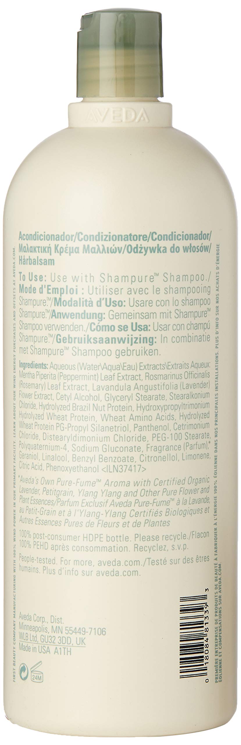 Aveda Shampure Conditioner, 33.8-Ounce Bottle