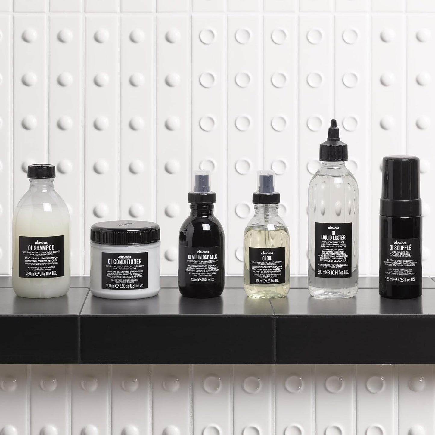Davines OI Soufflé, Silkening Bodifying Foam for Fine to Medium Hair, 4.23 Fl Oz