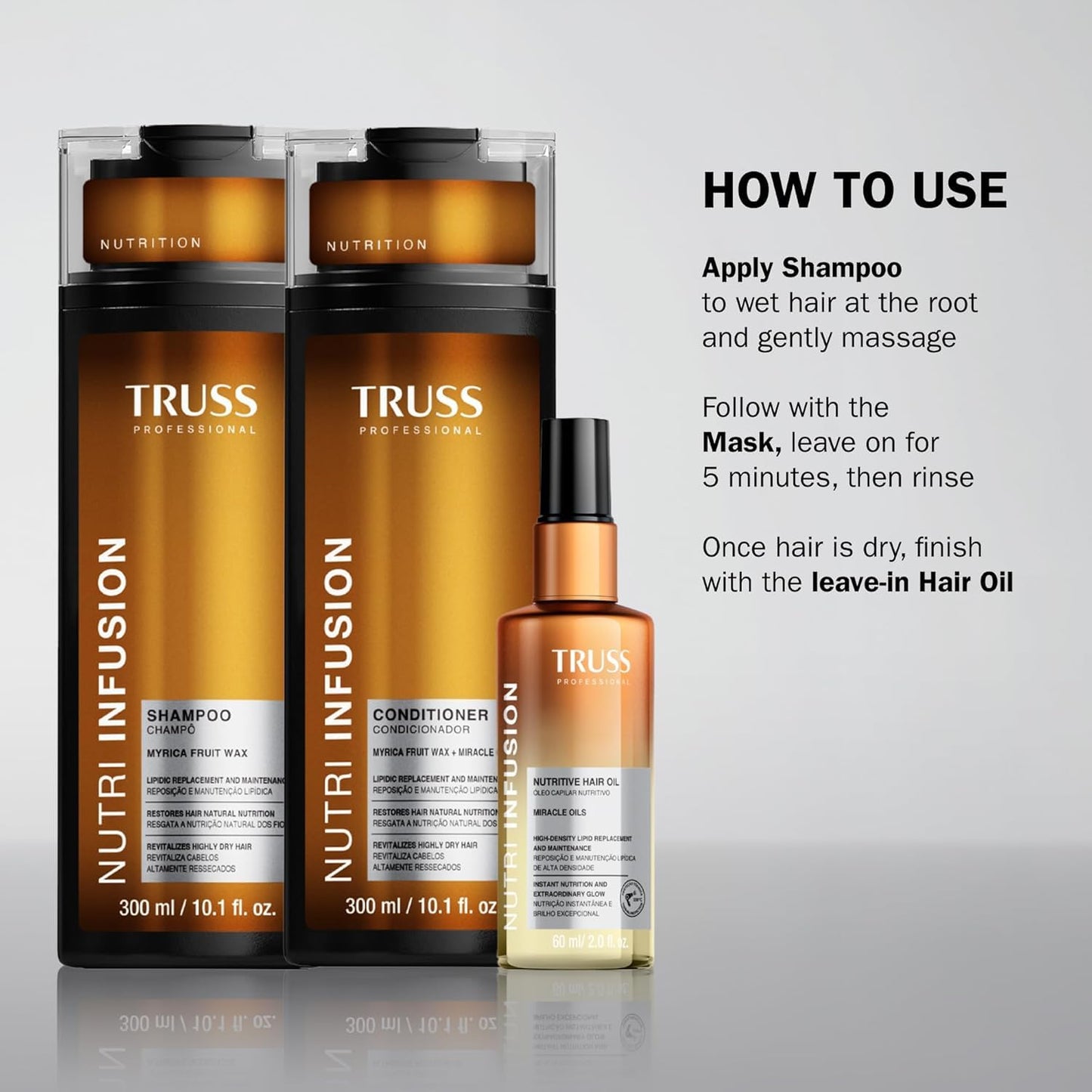 TRUSS Nutri Infusion Hair Mask, Deep Conditioning Treatment 6.3 OZ