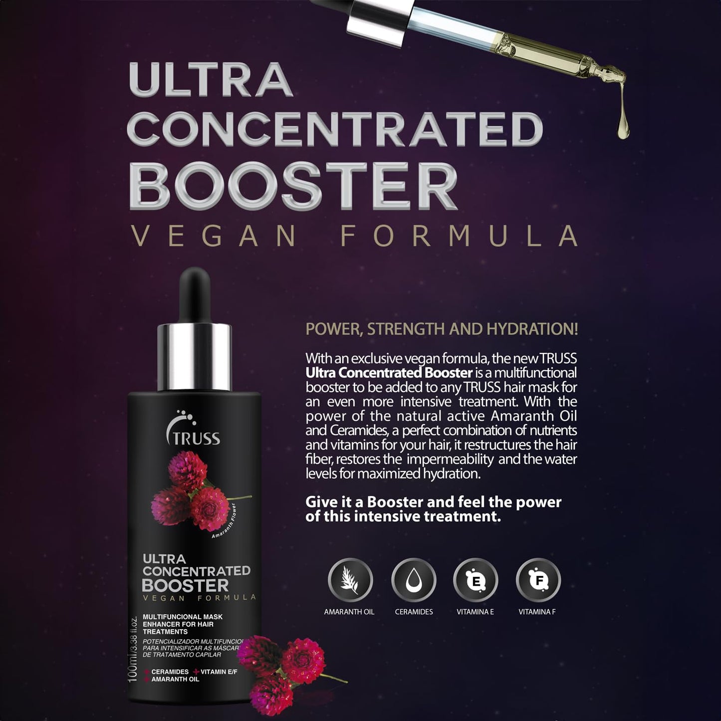 Truss Ultra Concentrated Hair Mask Booster Treatment 3.38 Fl OZ