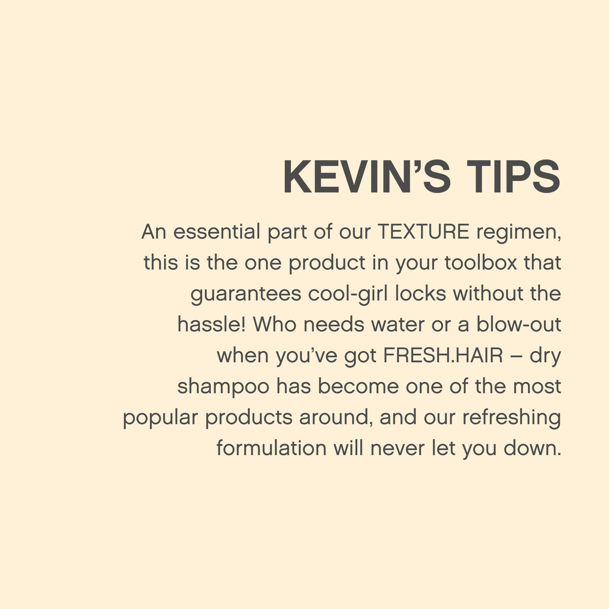 KEVIN.MURPHY FRESH.HAIR Dry Shampoo Spray, 100 mL / 3.4 fl oz