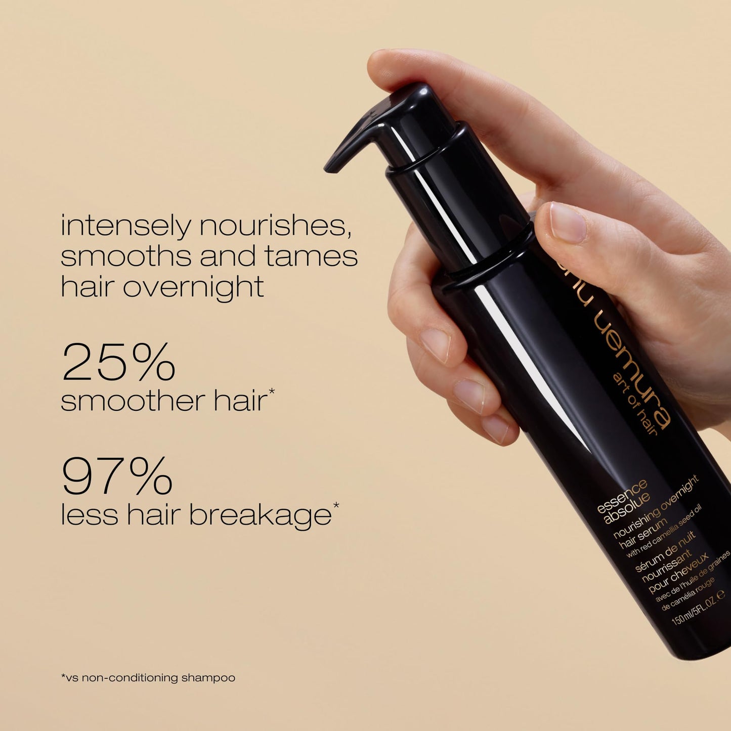 Shu Uemura Essence Absolue Nourishing Overnight Hair Serum, 1 OZ
