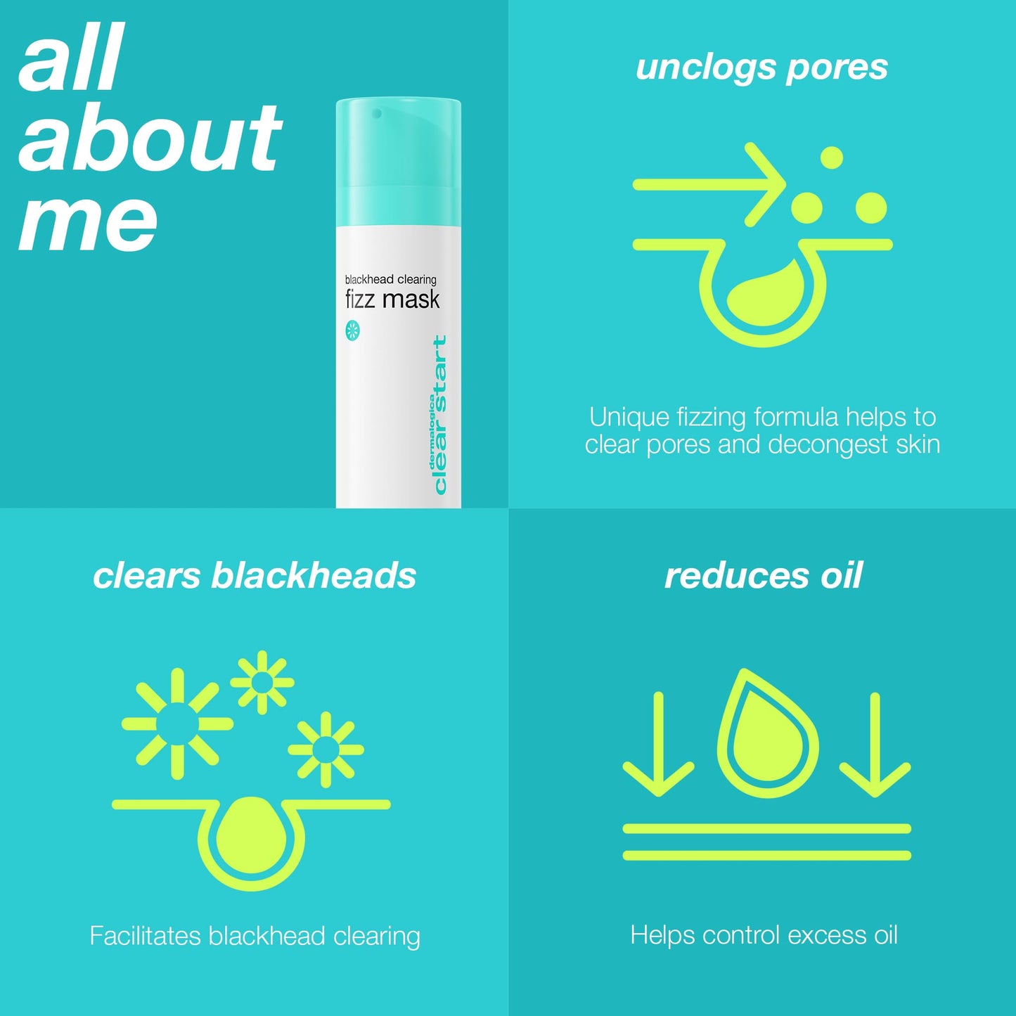 Dermalogica Clear Start Blackhead Clearing Fizz Mask 1.7 OZ