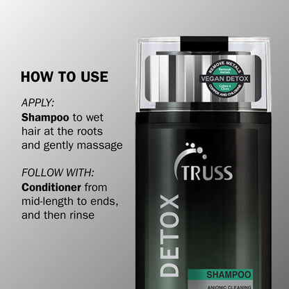 TRUSS Vegan Metal Detox Clarifying Shampoo 10.14 fl oz