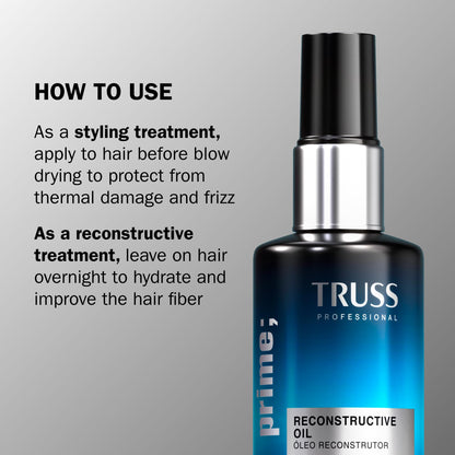 TRUSS Deluxe Prime Reconstructive Hair Oil for Damaged Hair 2 Fl OZ