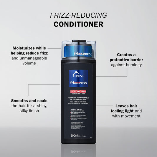 Truss Frizz Zero Conditioner For Frizzy Hair 10.14 OZ