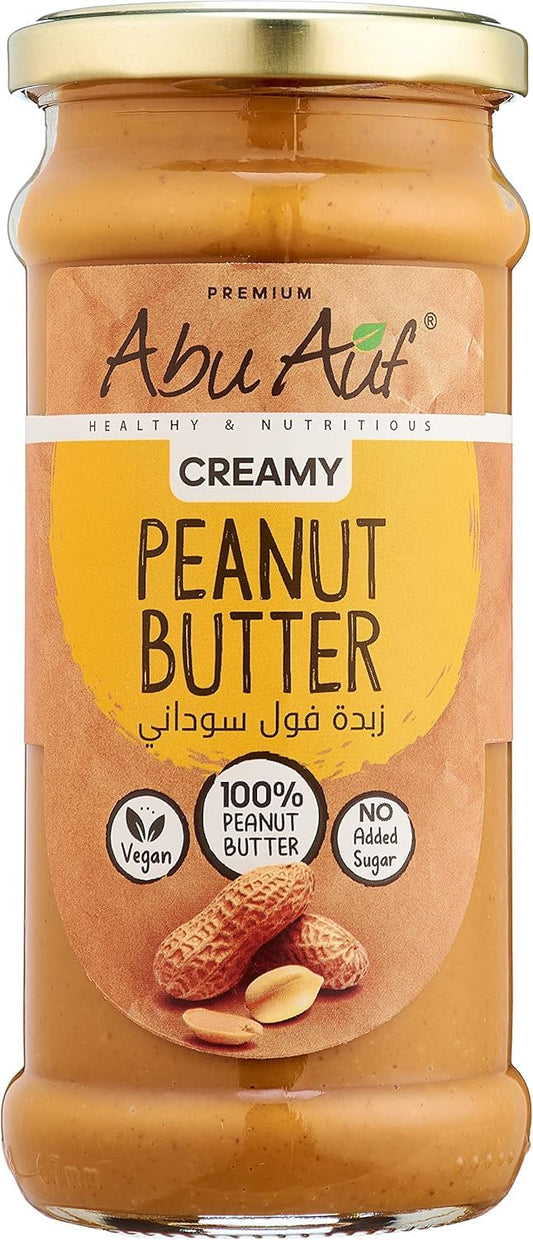 Abu Auf Peanut Butter, Creamy, All-Natural Ingredients, 330 gm