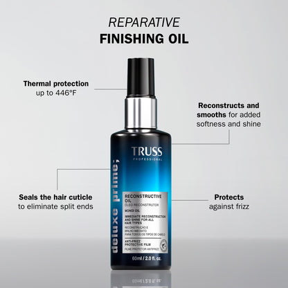 TRUSS Deluxe Prime Reconstructive Hair Oil for Damaged Hair 2 Fl OZ