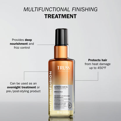 TRUSS Nutri Infusion Hair Oil for Damaged Hair 2 fl oz