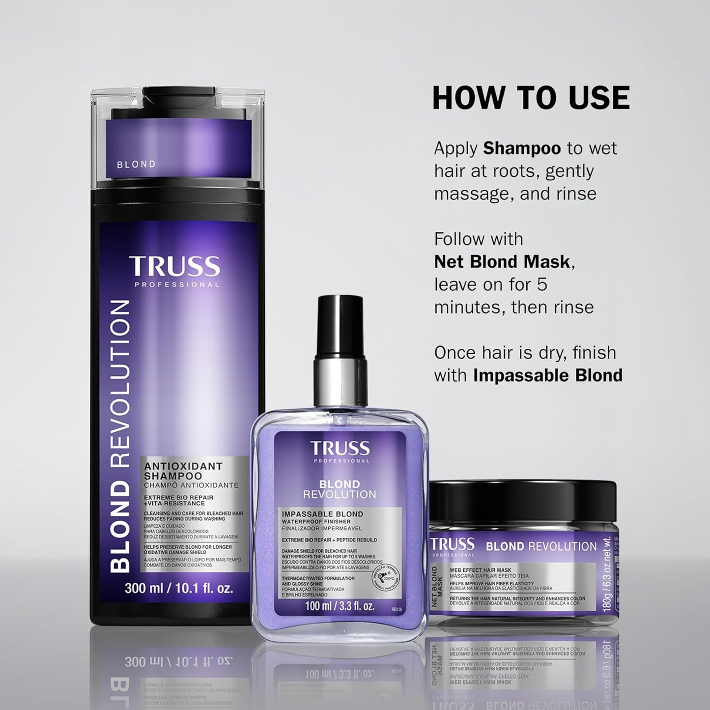 TRUSS Blond Revolution Blonde Shampoo 10 fl oz