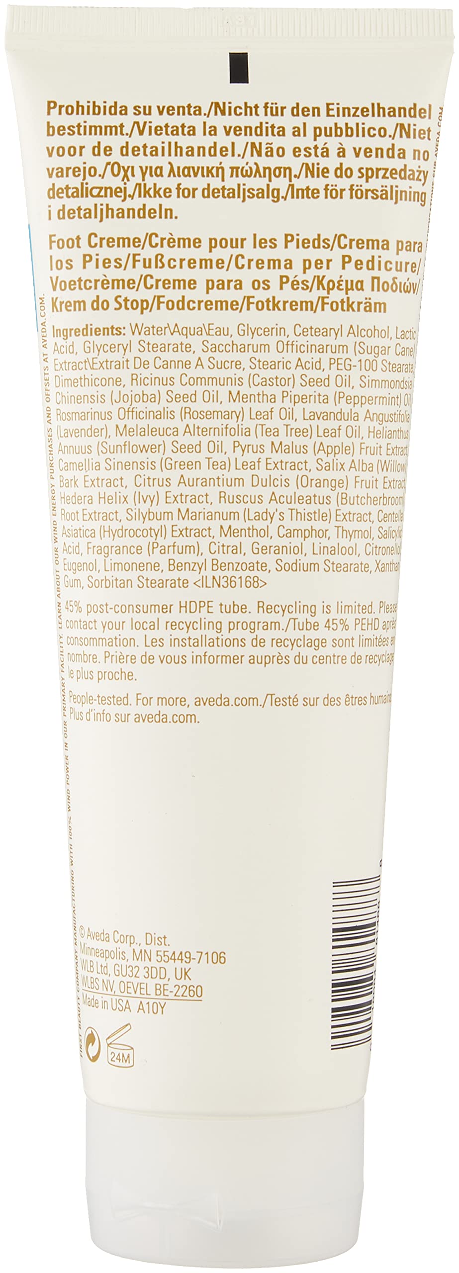 Aveda Foot Relief 8.5 oz & Hand Relief Moisturizing Creme, 8.5 oz Set