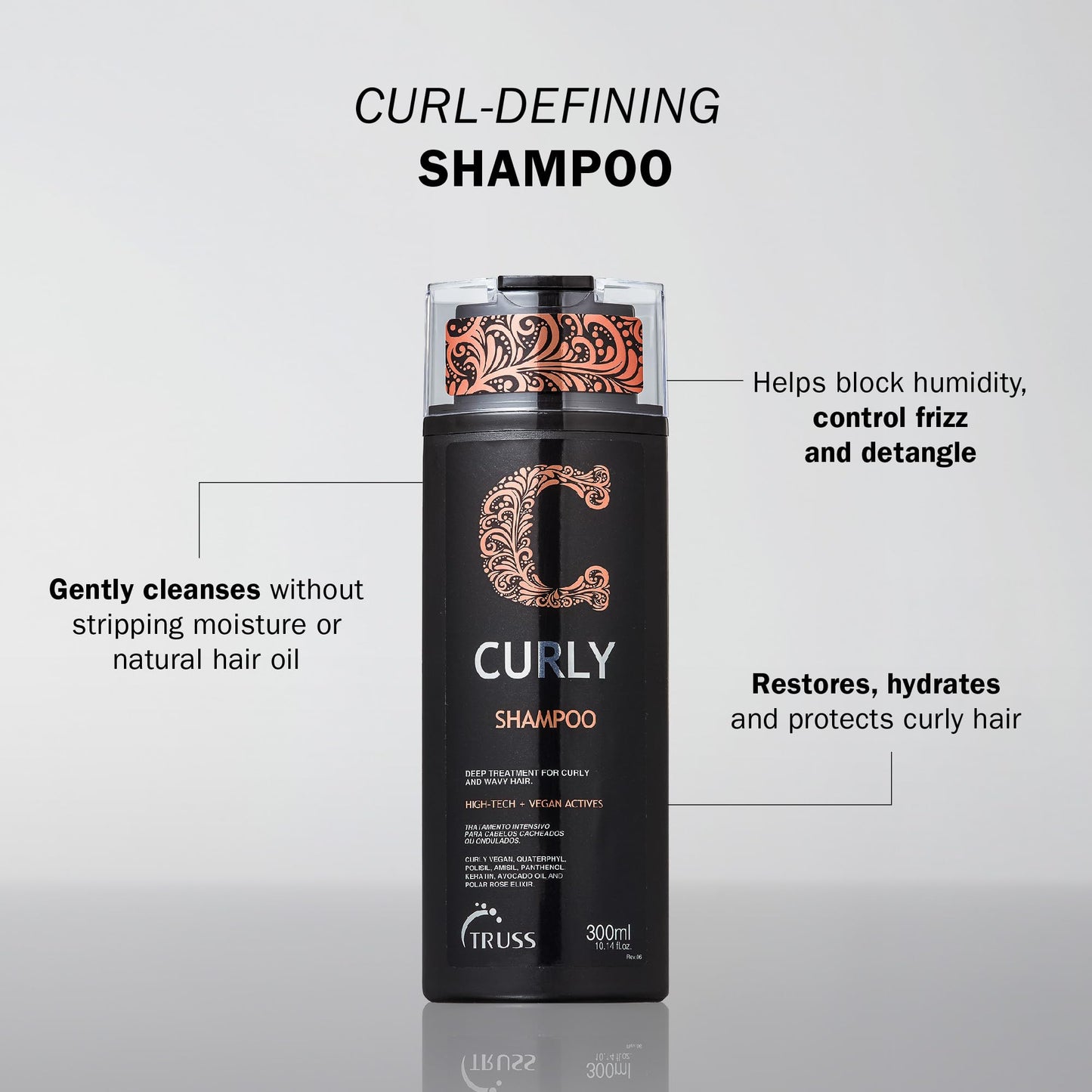 TRUSS Curly Hair Shampoo 10.14 OZ